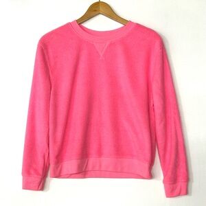 Cozy Bubble Gum Hot  Pink Women's Sweatshirt Junior M‎ 7-8